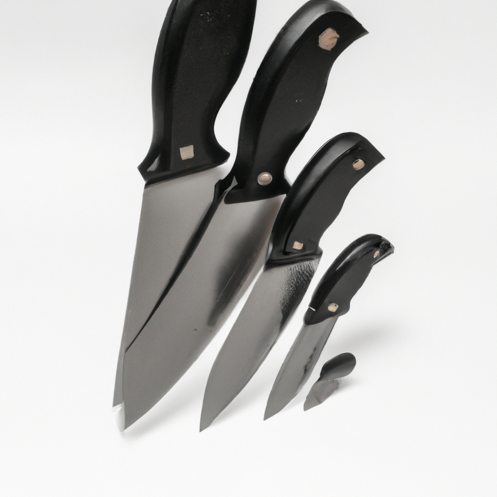 What is the material used for the blades in the Henckels Statement Knife Set?