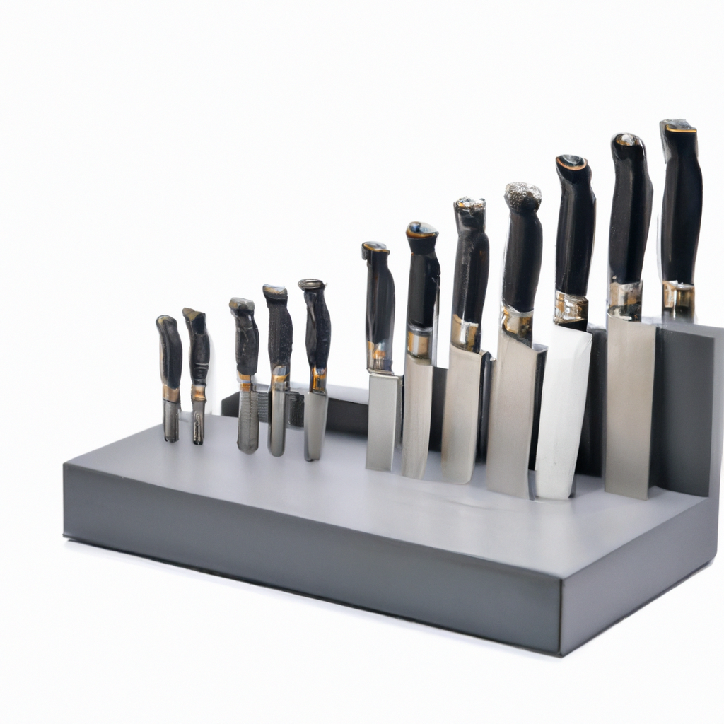 Are the steak knives included in the Farberware Stamped 15-Piece High Carbon Stainless Steel Knife Block Set?