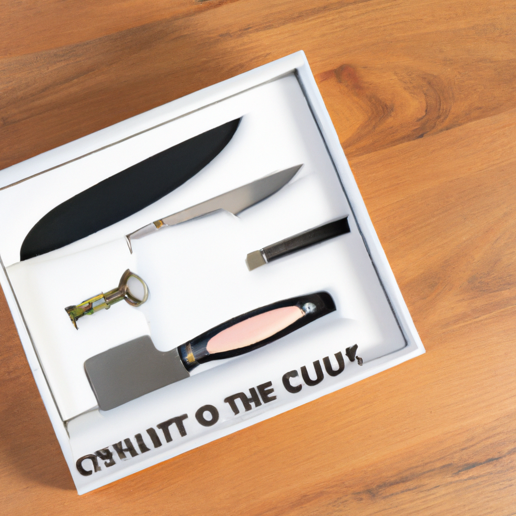 What is included in the gift box with the Upgraded Huusk Kitchen Chef Knife?