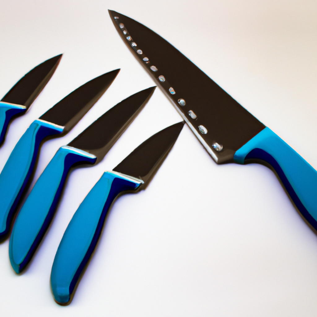 Why should I consider buying the blue professional kitchen knife chef set?