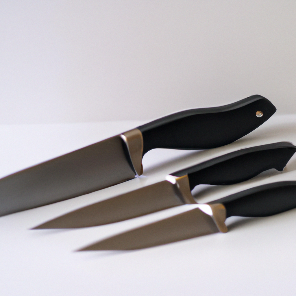 What makes this kitchen knife set suitable for professional use?