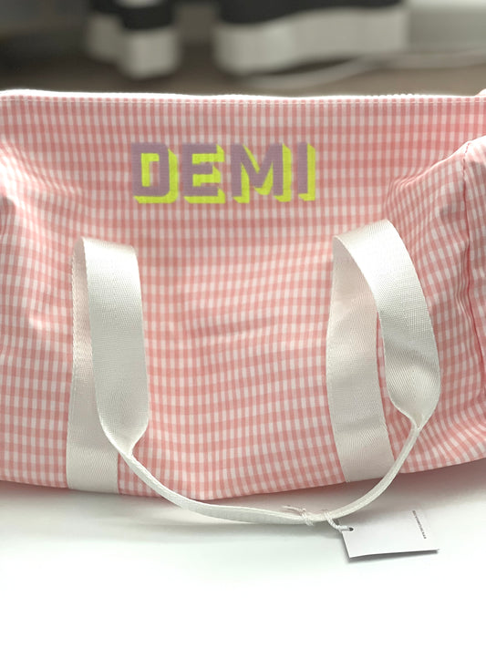 TRVL Design Toddler Backpack Pink Check Mini Backer - Madison