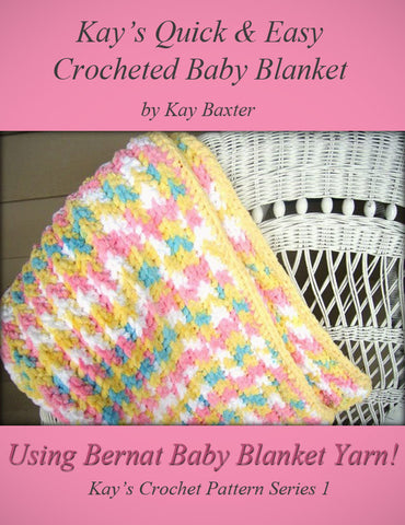 Crochet Pattern Quick Easy Crochet Bubblegum Blanket Made With Bernat Baby Blanket Yarn