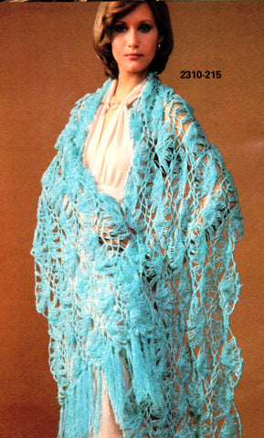 hairpin lace shawl