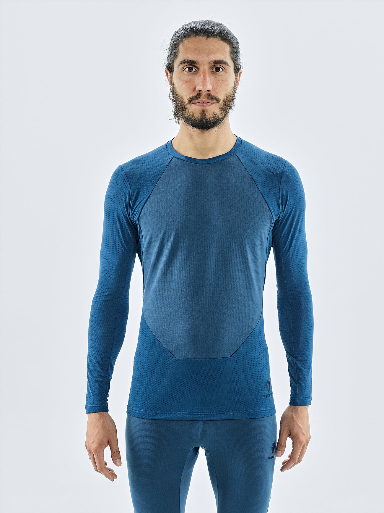 MEN'S CHAMAR FLEECE ROUNDNECK BASELAYER LONGSLEEVE – BLACKYAK Shop