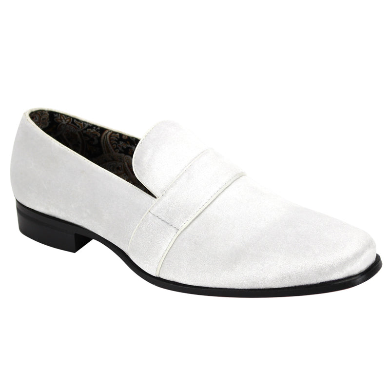 After Midnight Velvet Shoes 6660 White – Napoly Menswear