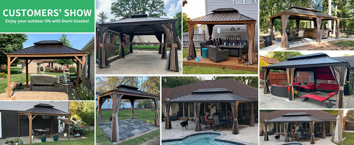 Domi Outdoor Living hardtop gazebo