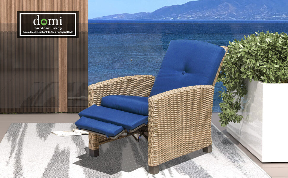 Domi Outdoor Living Rattan Lounge Chair