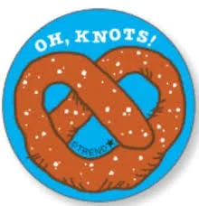 Pretzel scent Retro Scratch 'n Sniff Stinky Stickers®