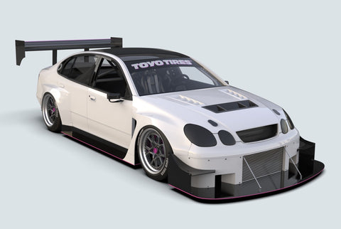 Job Sibal & ATC Racing Collab Render for GS300 SEMA 21 Build