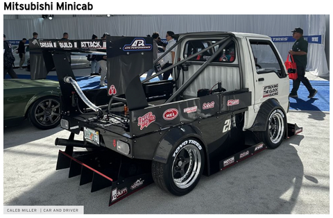 Mitsubishi Minicab from Attacking the Clock Racing SEMA 2023