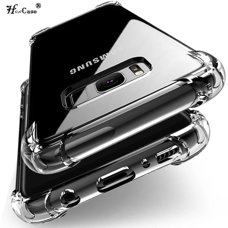 Anti-Shock Soft Clear Silicone TPU Cover Case (Samsung)