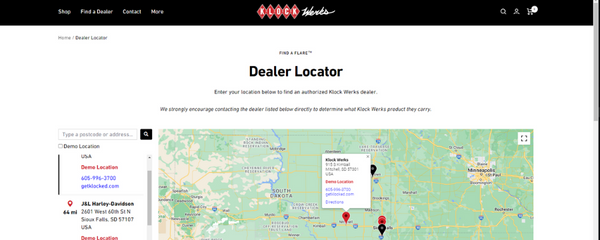 Klock Werks Dealer Locator near you!