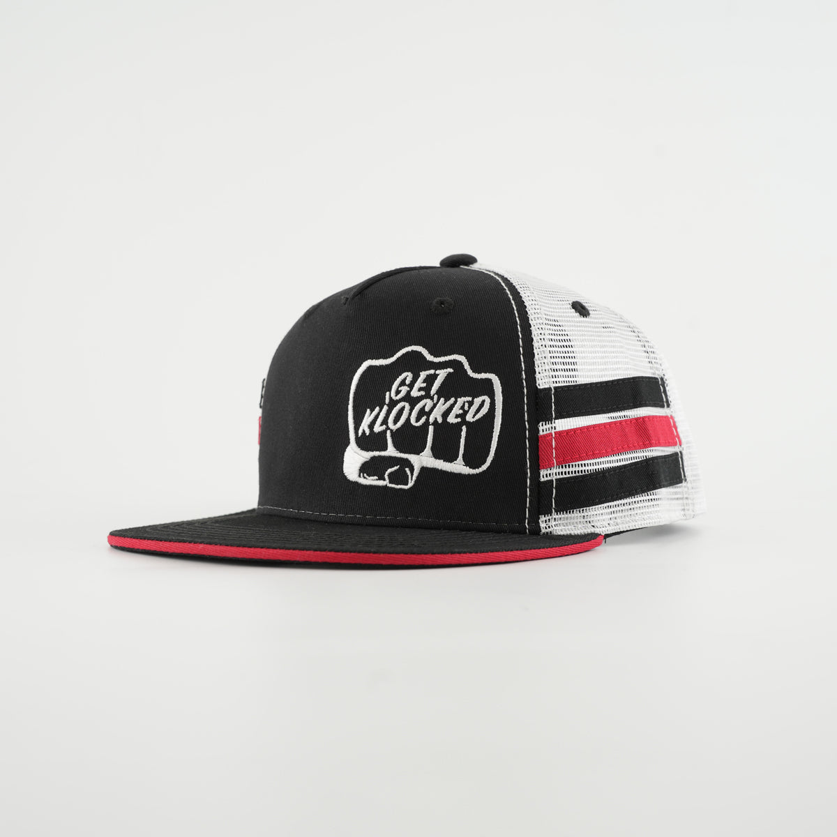  Klock Werks Fist Bump Stripe Trucker Hat for Men 