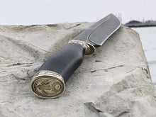 Load image into Gallery viewer, Russian,Dagestan, Caucasian author&#39;s knife, only handmade. Damask steel. Accessories - Melchior. - ChikoRU

