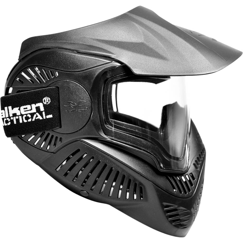 Valken Zulu Mesh Half Face Mask with Ear Protection (Color: Black)