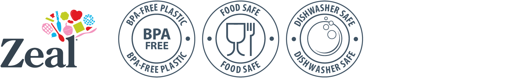 Zeal Food Safe icons