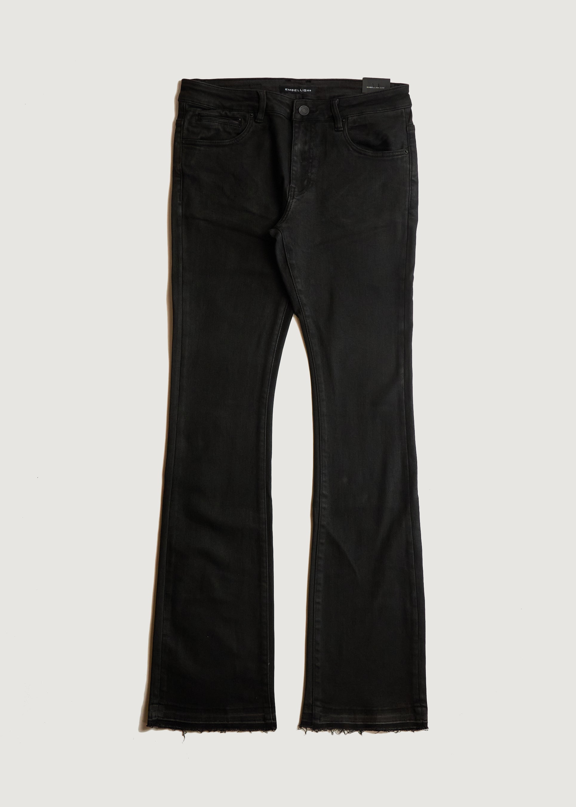 Pintucked Indigo Rinse Stretch Denim Flares – Daryl K