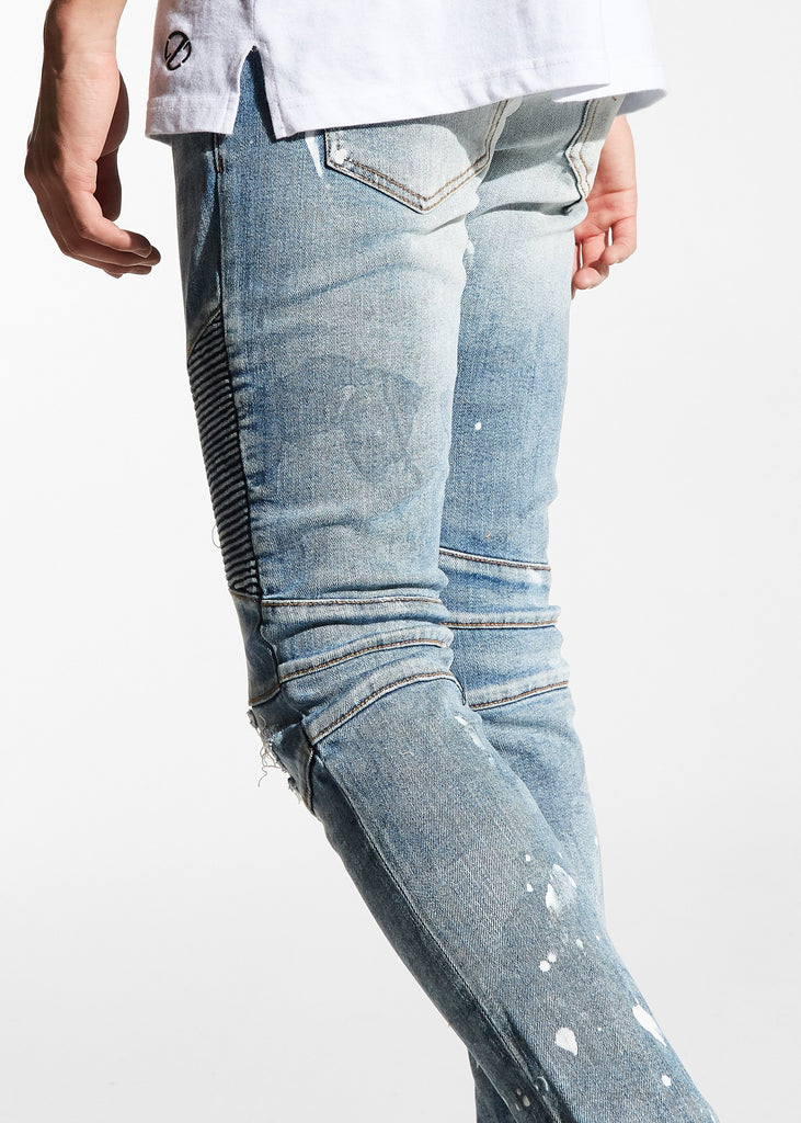 Schuster Biker Denim | Embellish NYC