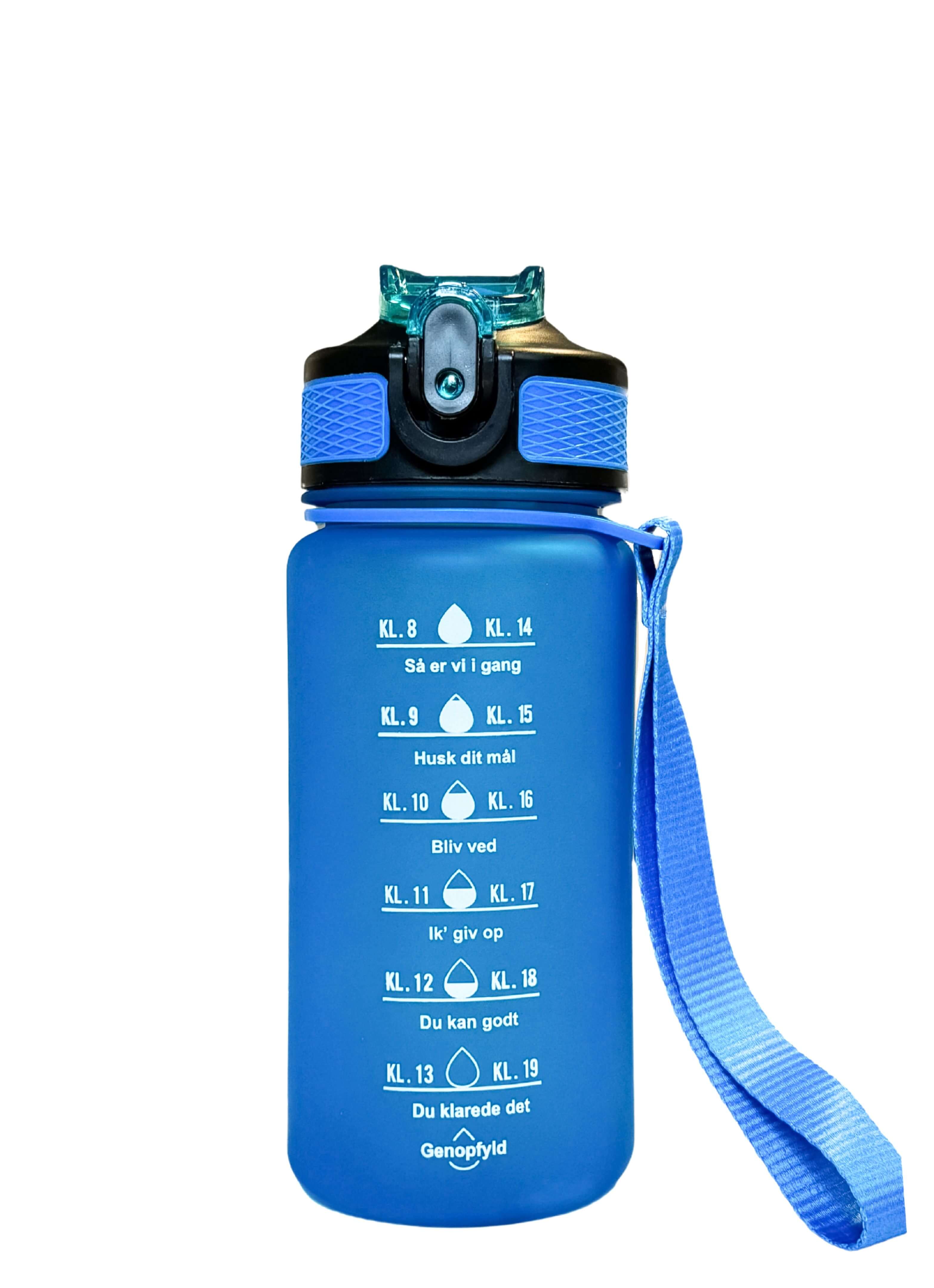 Billede af 0,6L Motivationsvandflaske - Mørkeblå
