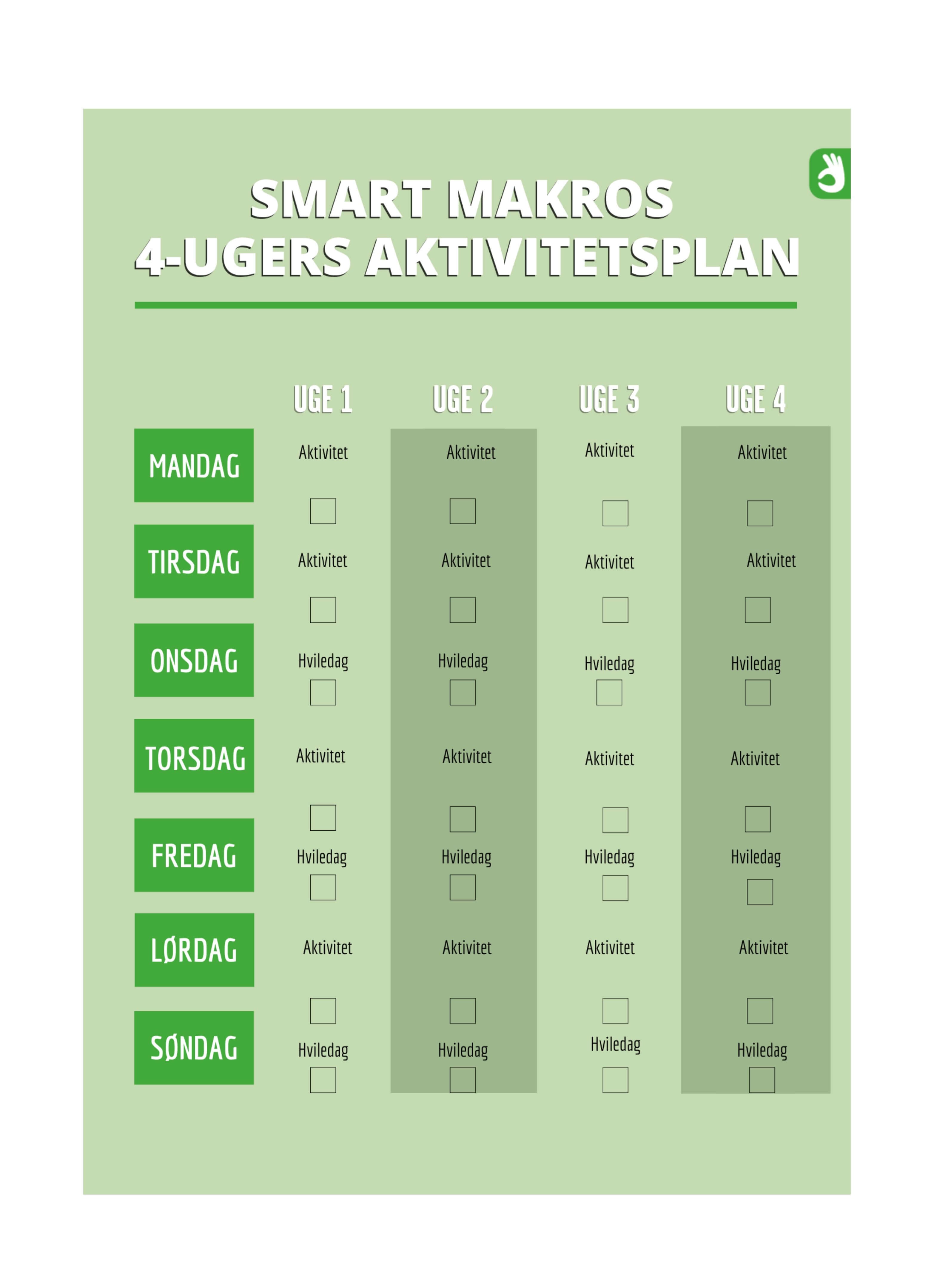 Se Aktivitetsplan hos Smart Makro