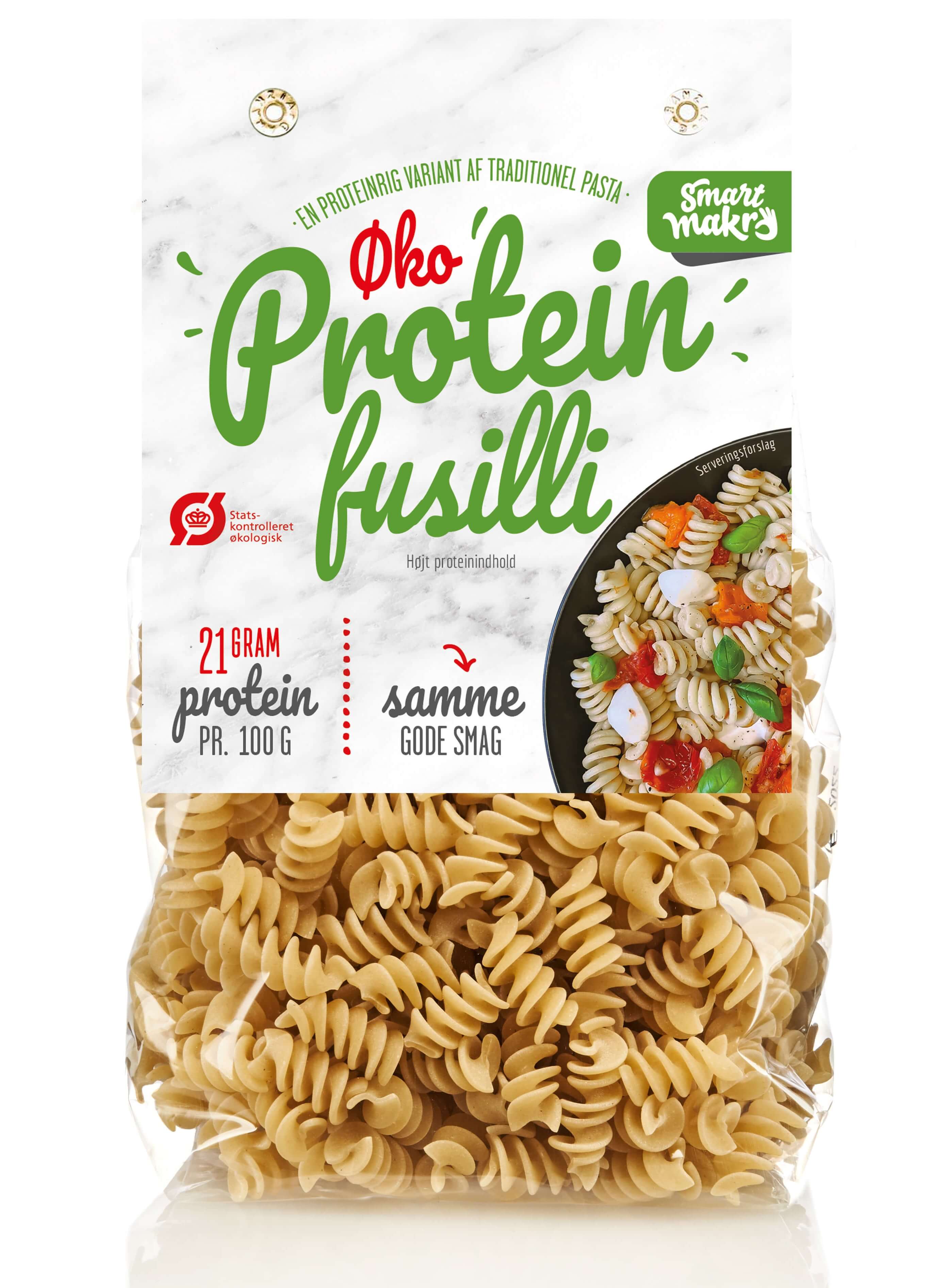 Se Øko Protein Fusilli - 1 pose hos Smart Makro