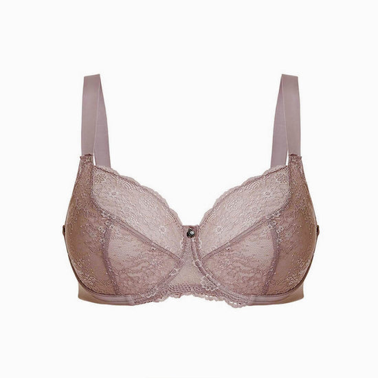 Peony Lace Full Cup Bra - Savvy Red