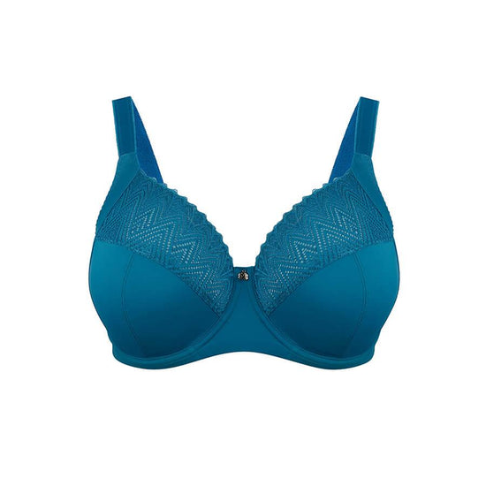 Willow Lace Full Cup Bra - Teal Blue