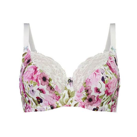 Floral Print Total-Support Bra