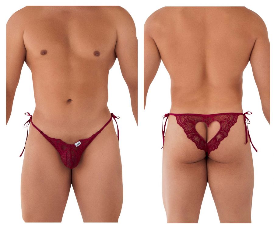 Candyman 99589x Lace Garther G-string Red –  - Men's  Underwear and Swimwear