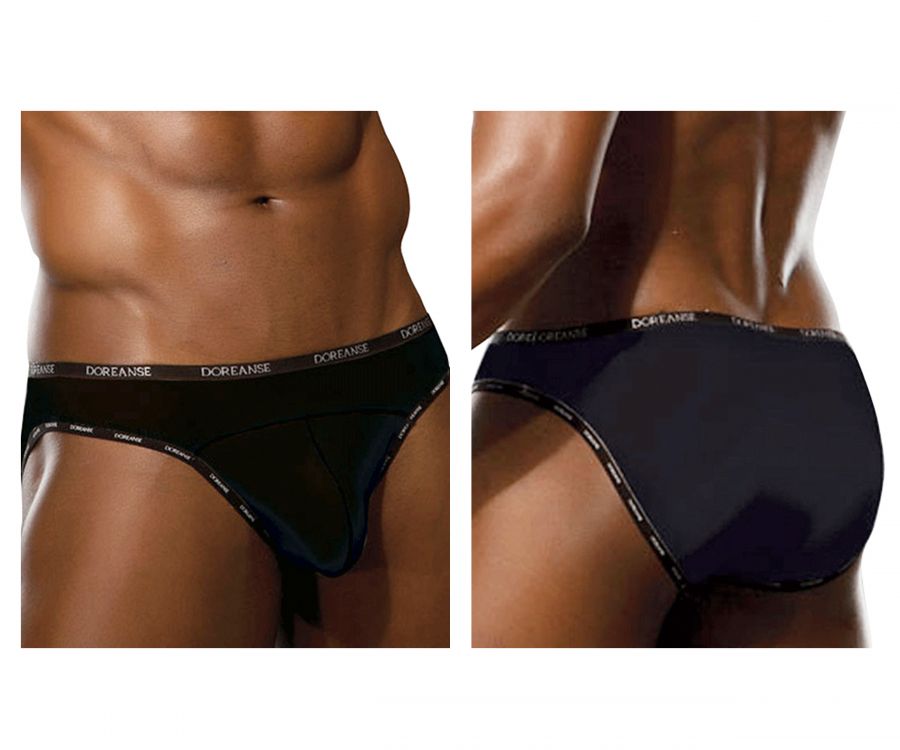 DOREANSE Hang-loose Bikini Brief In Navy Blue