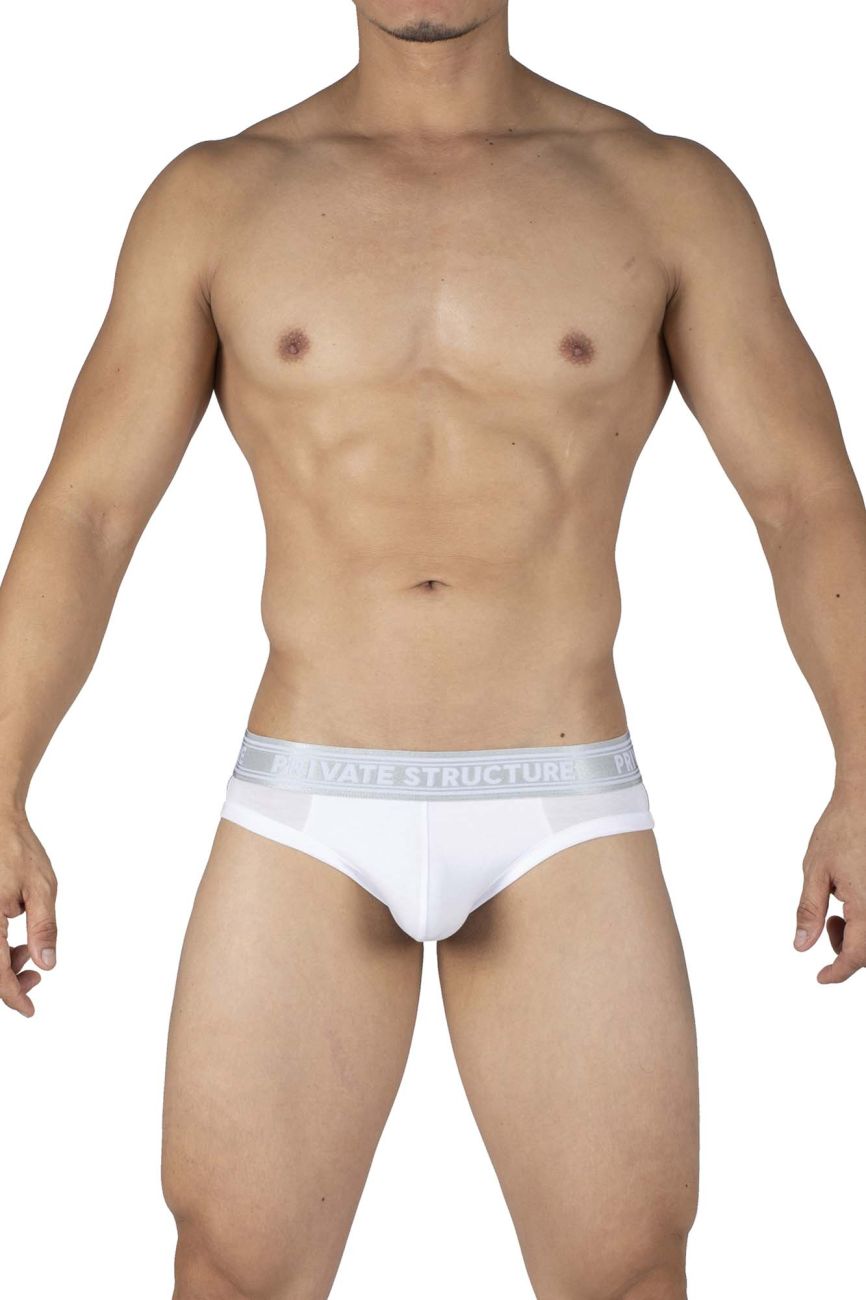 Private Structure PBUZ3748 Platinum Bamboo Briefs Color Pale Khaki