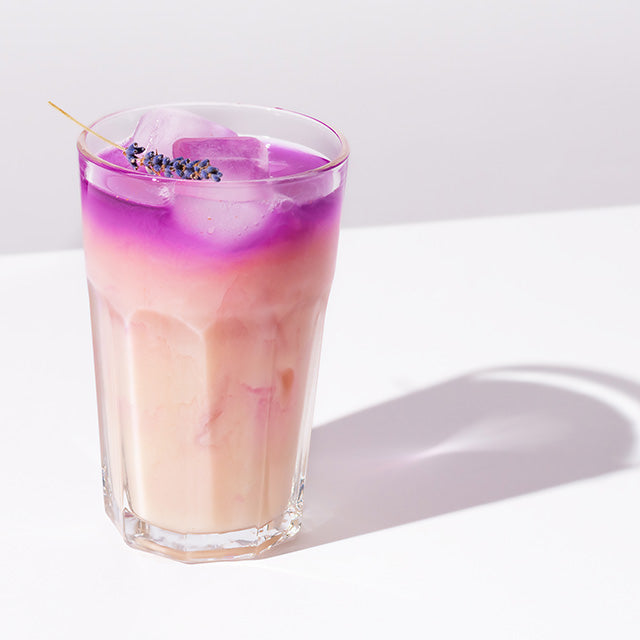 lavender iced cappuccino