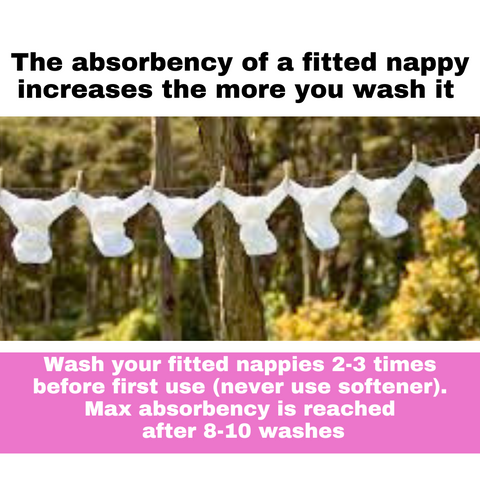 Cloth nappies prewash before first use