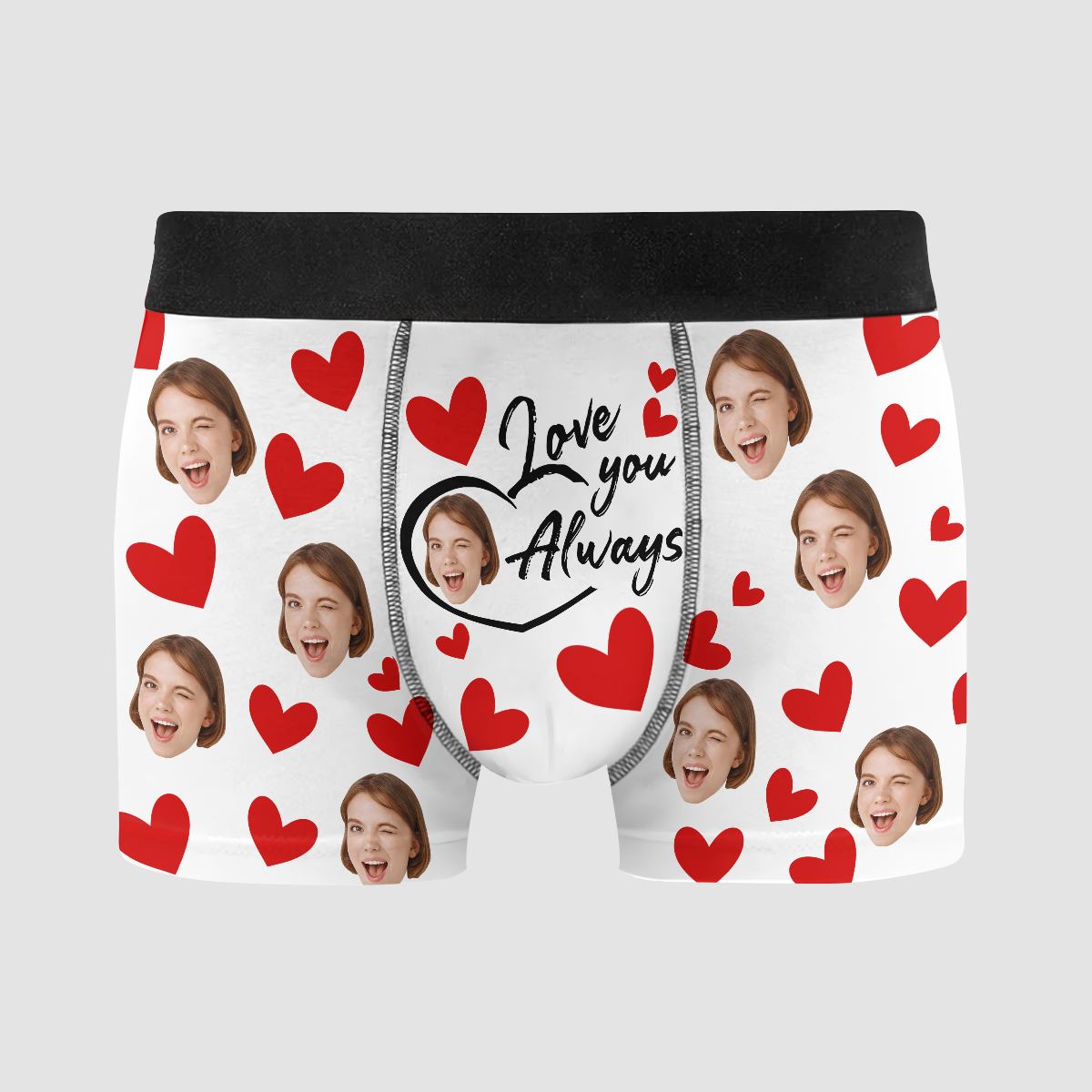 Customized Underpants for Men Love You Always Boxers Briefs for