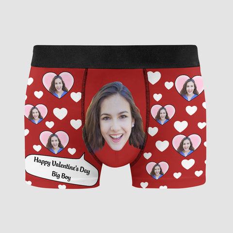 Mens XOXO Hugs and Kisses All Over Boxer Briefs Valentines Day