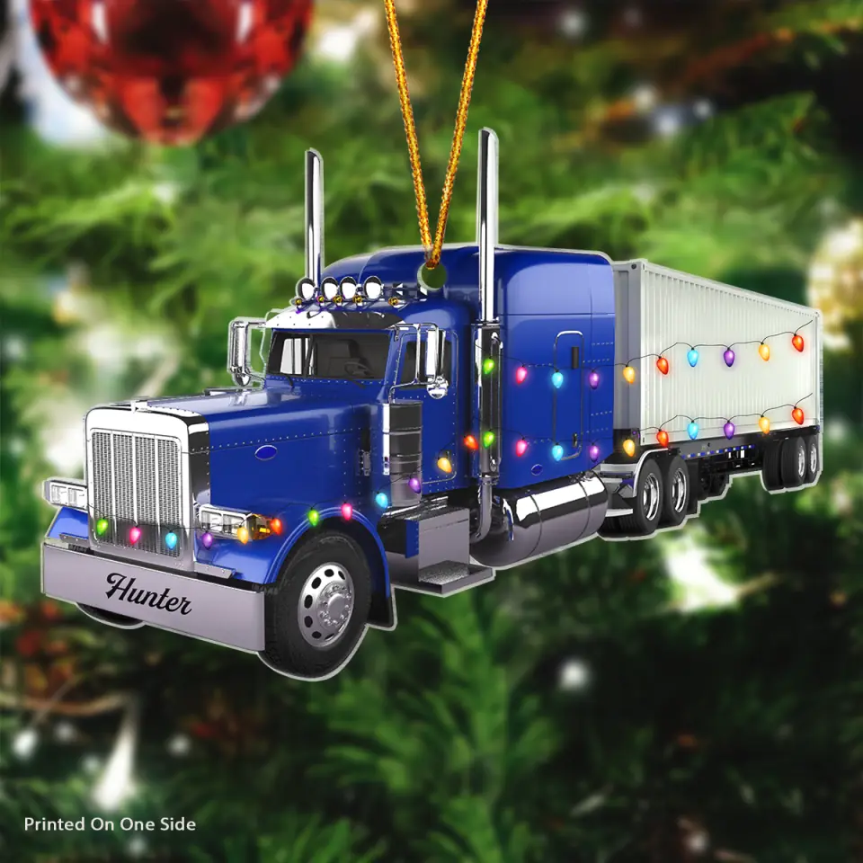 Personalized Trucker Ornaments