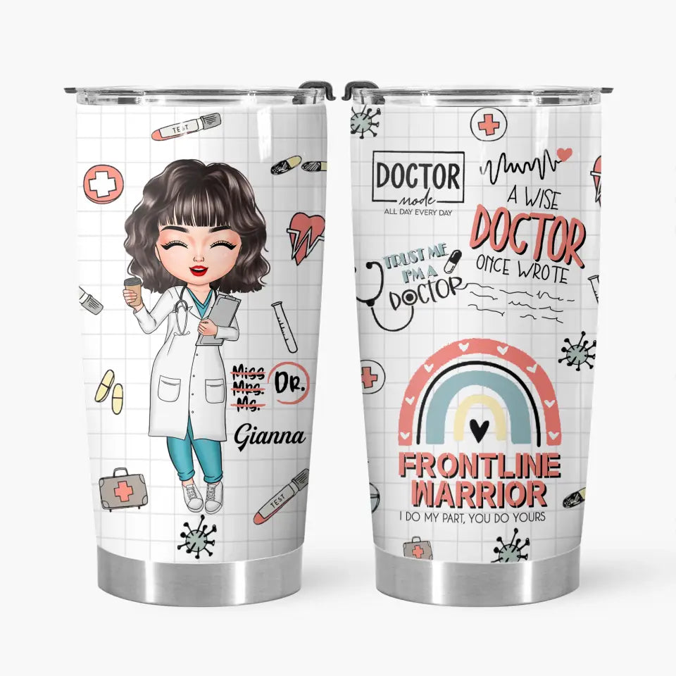 But Did You Die Nurse Life - Personalized Water Tracker Bottle