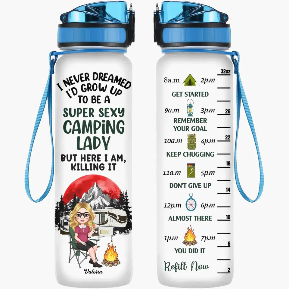 Personalized Flip Top Water Bottle Custom School Water Bottle