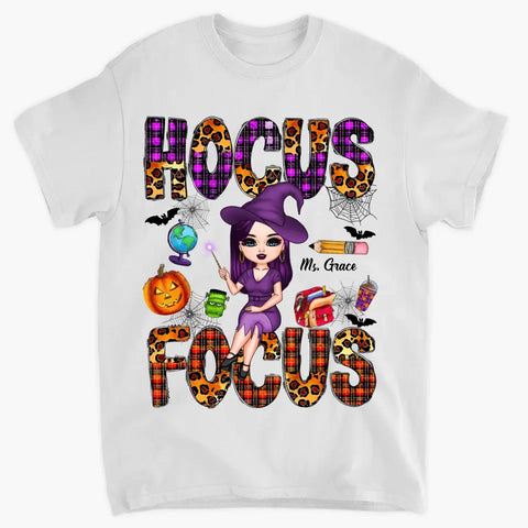 Hocus Pocus Everybody Focus Teacher Shirt Halloween Gift - Personalized  Gifts: Family, Sports, Occasions, Trending