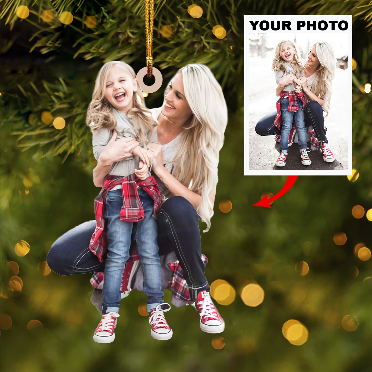 Personalized Christmas Ornament - Like Mother Like Daughter