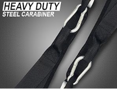 Heavy-Duty Steel Carabiner Ab STraps