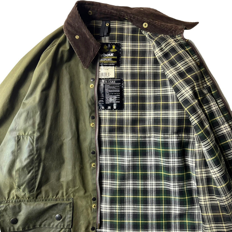 90s 英国製 Barbour BEAUFORT ハンティング オイルド ジャケット 44