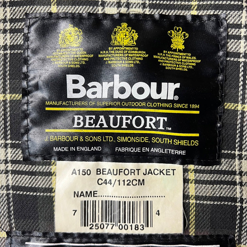 90s 英国製 Barbour BEAUFORT ハンティング オイルド ジャケット 44 / 90年代 オールド バブアー ビューフォート  3ワラント イングランド製