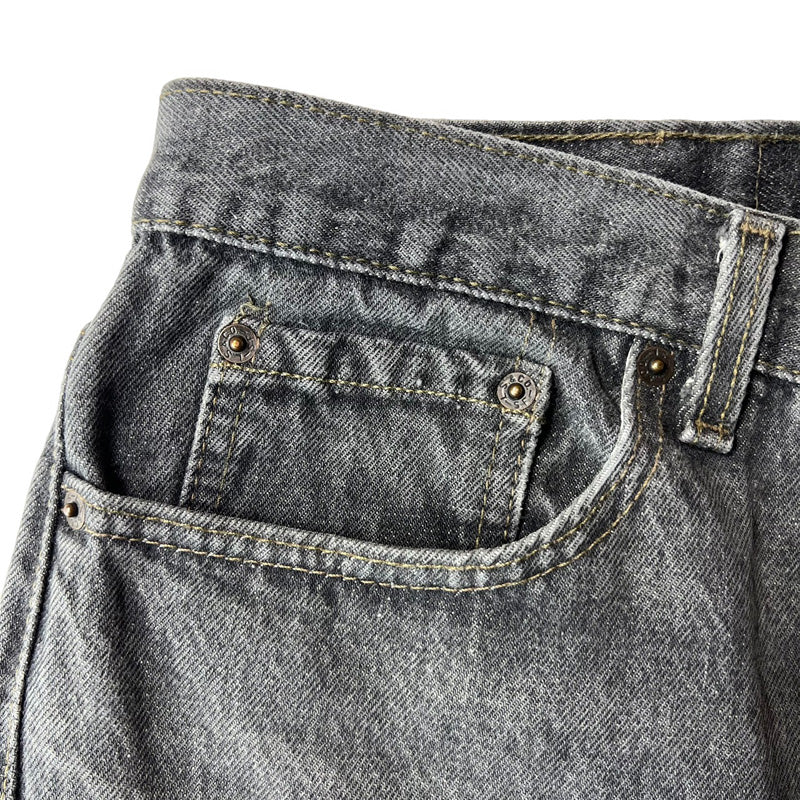 限定 クーポン10% 90s Levi's 501 先染めブラックデニム USA製 ビッグ