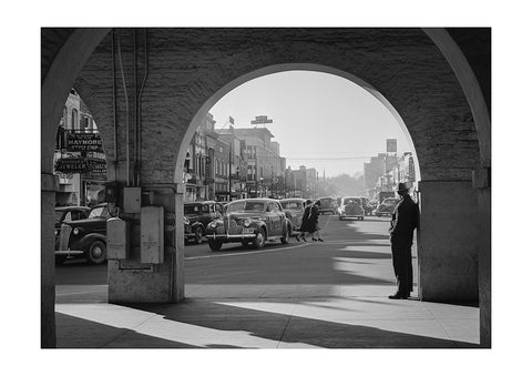 Main Street at Fayetteville by Jack Ddelano, 1941