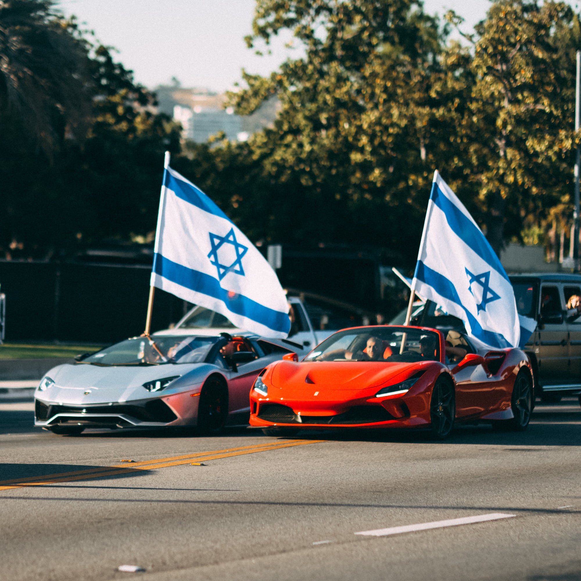 Israel , lambo , Lamborghini , protest , peace