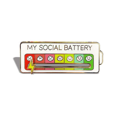 Social Battery Pin, Shop Homea