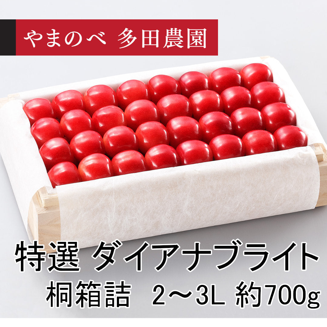 特選　ダイアナブライト（2～3Lサイズ 桐箱詰）約700g　先行予約受付中