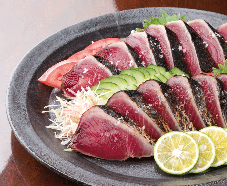 土佐料理 司「鰹の塩たたき 2本入り」戻り鰹　かつお　カツオ　タタキ【カニ・鮮魚・魚介類】